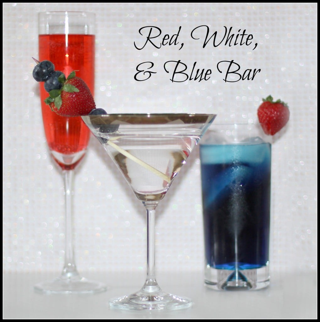 Red, White, and Blue Bar #realhousemoms.com
