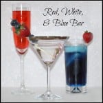 Red, White, and Blue Bar #realhousemoms.com