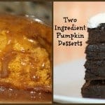 2 ingredient pumpkin dessert collage 2