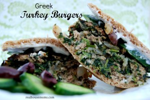 Greek Turkey Burgers #realhousemoms