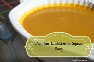 Image of Pumpkin & Butternut Squash Soup by Real Housemoms