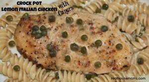 crock pot lemon italian chicken with capers