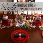 Santa Inspired Place Setting & Tablescape | Real Housemoms