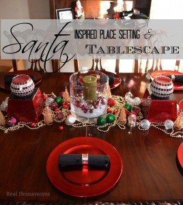 Santa Inspired Place Setting & Tablescape | Real Housemoms