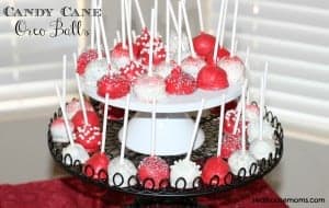 Candy Cane Oreo Balls