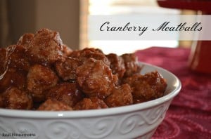 Cranberry Meatballs | Real Housemoms