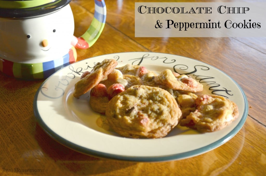 chocolate chip and peppermint cookies_ real Housemoms