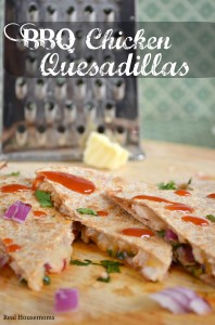BBQ Chicken Quesadillas | Real Housemoms | #appetizer #Quesadilla