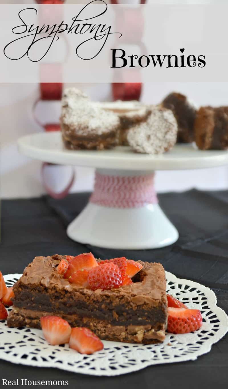 Symphony Brownies | Real Housemoms |Easy and beautiful brownies #valentinesday #easydessert