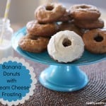 Banana Donuts with Cream Cheese Frosting