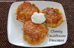Cheesy Cauliflower Pancakes