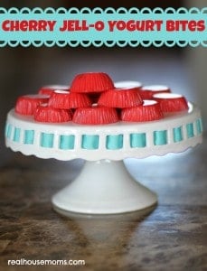 Cherry JELL-O Yogurt Bites