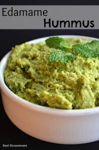 Edamame Hummus | Real Housemoms #hummus #edamame #skinny