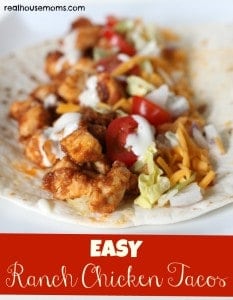 Easy Ranch Chicken Tacos 2