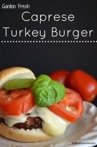 Garden Fresh Caprese Turkey Burger