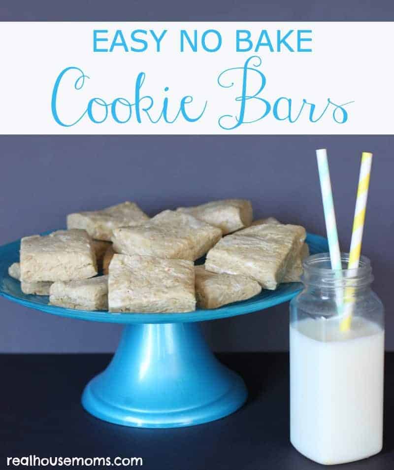 EASY NO BAKE Cookie Bars