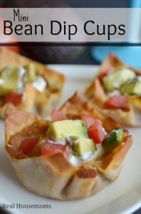 Mini Bean Dip Cups Real Housemoms