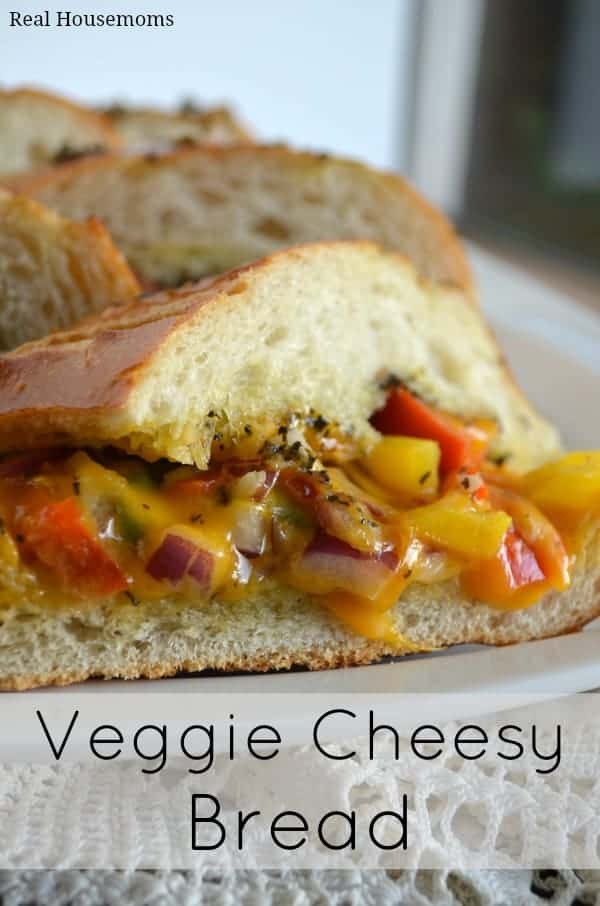 Veggie Cheesy Bread Real Housemoms